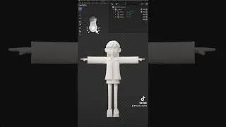 choosing her an outfit 🤭 #3dcharacterdesign #blender3d