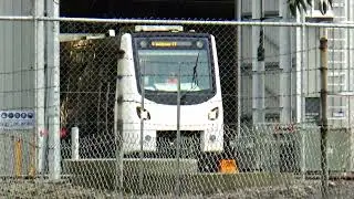 C series rail car set No. 127, being tested at Metronet BELLEVUE Railcar Manufacturing Facility.