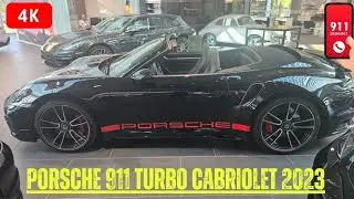 Porsche 911 Turbo Cabriolet 2023 Black - 4K 60fps