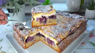 У вас есть черника? Испеките этот вкусный черничный пирог! Вкусный рецепт!