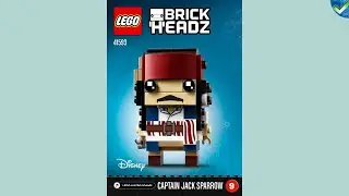 41593 Captain Jack Sparrow LEGO&reg; Brickheadz Manual at the Brickmanuals Instruction Archive