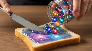 Spreading Glass Flags On Toast AI ASMR - Oddly Satisfying
