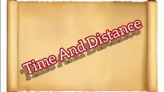 Time and distance | Tamil | Aspects of Aptitude