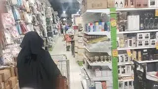 Buying Winter cloths in Family discount market Riyadh 