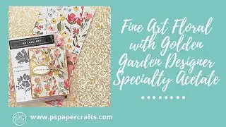 Fine Art Floral with Golden Garden Designer Specialty Acetate