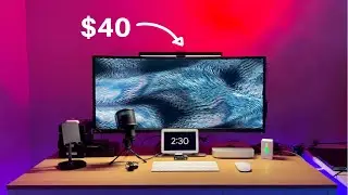 $40 Quntis Monitor LED Light Bar | Why You NEED it for your Desk Setup 2022