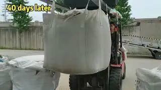 UV test for bulk bag without UV stabilization  FIBC big bag bulk bag jumbo bag