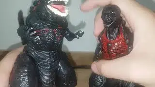 Figure Showdown: Bandai Movie Monster Series Shin Godzilla Bootleg vs. Playmates Shin Godzilla (V1)