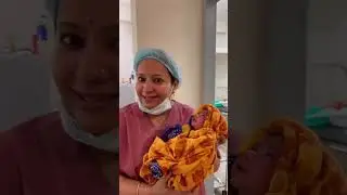 1 st day welcome my  princess #baby #babyshorts #shortsfeed