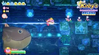 Kirby Return To Dreamland Deluxe - Onion Ocean Stage 4 - To many block! & All Five Energy Sphere