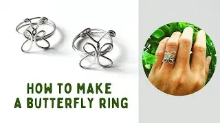 DIY Rings With Wire 🖤 How to make a butterfly ring at home 🖤 Ring making at home easy