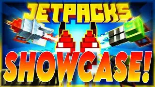 Minecraft: JETPACKS ADD-ON (9 DIFFERENT TYPES!) - Marketplace Showcase