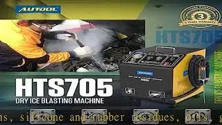 AUTOOL Dry Ice Blasting Cleaning Machine for 3-5MM (0.12-0.2inch) Dry Ice，Automotive Dry Ice Cleani