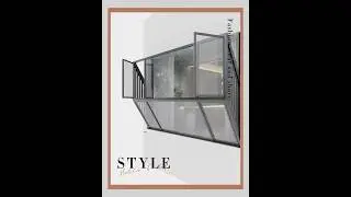 Balcony window#movable window#foldable window#curtainwall#facade #window coverts to the wall#shorts