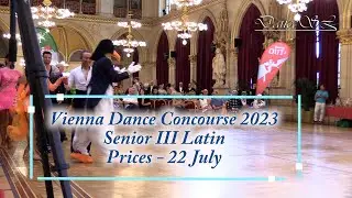 Vienna Dance Concourse 2023 - Senior III Latin WDSF - Results - 22 July 2023