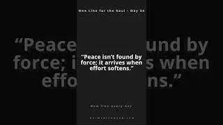 &ldquo;One Line for the Soul - Day  24&rdquo;