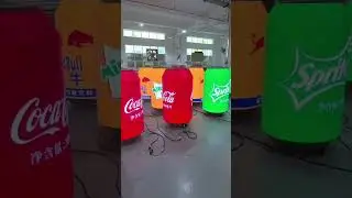 Can-shaped LED screen  #customized #ledscreen  #noinstallation #easyuse
