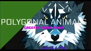 Polygonal Animals Made with Pixlr