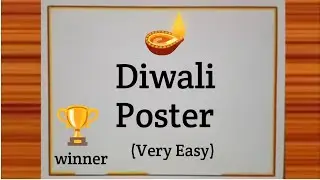 Diwali Drawing Easy And Beautiful / Diwali Drawing / Diwali Festival Drawing / Happy Diwali Drawing