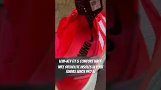 I love my Adios Pro 3&rsquo;s, but there&rsquo;s nothing like Nike Ortholite insoles. #IYKYK #training #kicks
