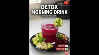 Powerful Morning Detox Drink | Amla Beetroot Mint Ginger Spinach Juice.