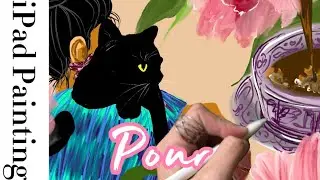 1.5-Minute Cozy Illustration | Woman, Cat & Coffee Ritual | For a Slow Everyday Moment