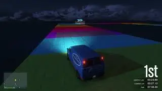 GTA Online (Broughy Stream) - 30 player Burrito race on Painbow road with destroy last place