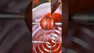 Metal cylinder turning technique for precision grooves.