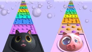 Pop it Step Game! ASMR Slicing Satisfying and Relaxing Gaming Video #asmr #pop #gameplay #video 