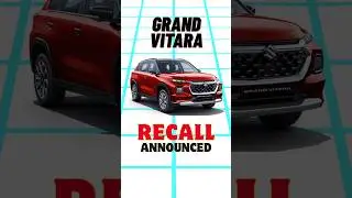 Grand Vitara Recall Alert #grandvitara #recall #shorts