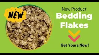 NEW 100% Wheat Straw Bedding Flakes (way better than wood shavings)