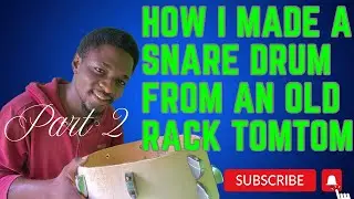 How I turned my rack Tom to snare drum part 2