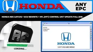 HONDA HDS 3.017.012 + ECU REWRITE + HFL (HFT) CONTROL UNIT UPDATE FULL 2016