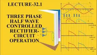 Lecture 32.1| 3 phase half wave controlled rectifier with rl load  | 3 phase half wave converter |