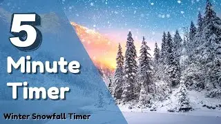 5 Minute Timer | Peaceful and Calming Winter Timer | Countdown Timer with Alarm