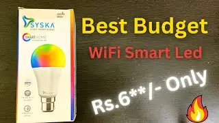 SYSKA Smart Bulb with Music Sync for Amazon Alexa & Google Assistant, SMW-12W-5C 12-Watt B22D Wifi