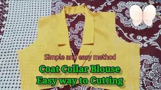 Coat Collar Blouse Cutting, beautiful collar #sewing #fashion #sewingtutorial 
