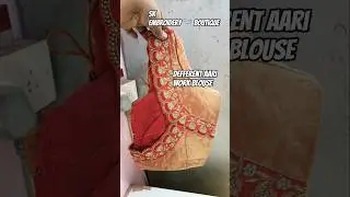Simple Bridal Blouse Aari Work #trending #aariwork #shortsfeed