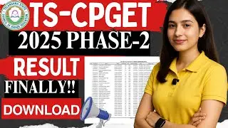ts cpget result 2025 | telangana cpget result 2025 |  cpget phase 2 result | mahir academy