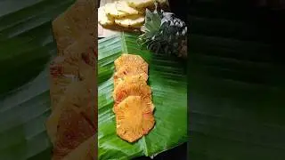 tasty toasted 🍍pine apple #shorts #villagepunithacookings