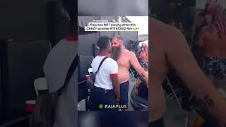 Raja take a bottle to the head by pro wrestle