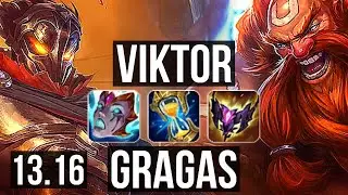 VIKTOR vs GRAGAS (MID) | 9/2/14, 300+ games | KR Challenger | 13.16
