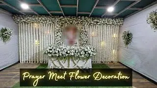 Prayer meet decoration|prayer meet flower decoration|flower backdrop for prayer meet