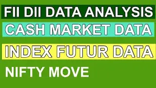 FII DII DATA ANALYSIS TODAY 🔴FII DII TODAY DATA ANALYSIS 🛑FII CASH MARKET DATA 🛑