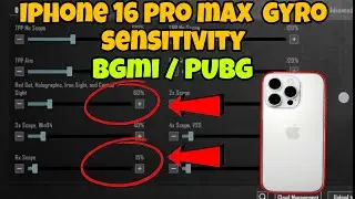 Iphone 16 Pro Max Best Bgmi / Pubg 🥵Gyro Sensitivity & Setting Guide 🔥