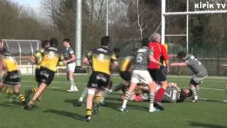 D1 - 14&egrave;me journ&eacute;e: Frameries - La Hulpe 24-19 (8 mars 2015)