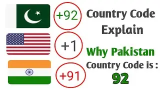 Why Pakistan Country is +92 ?