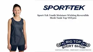 Sport-Tek Youth Moisture Wicking Reversible Mesh Tank Top YST5000