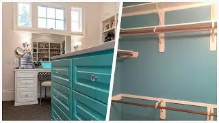 75 Transitional Turquoise Closet Design Ideas You'll Love ➤