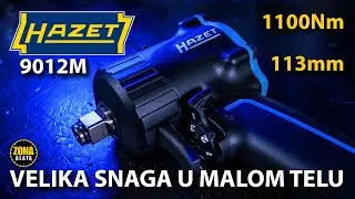 Ударный отвертка Hazet 9012M 1100 Нм 1/2 дюйма — короткий пневматический пистолет